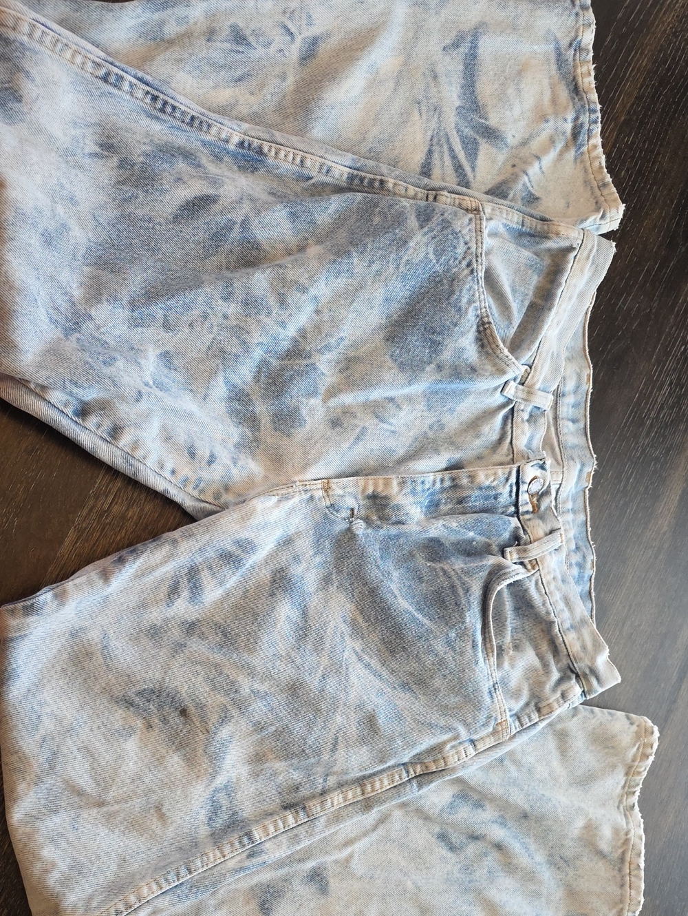 Rustler Men’s Light Blue Tie-Dye Straight Jeans